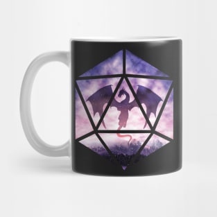 Purple Dragon D20 Mug